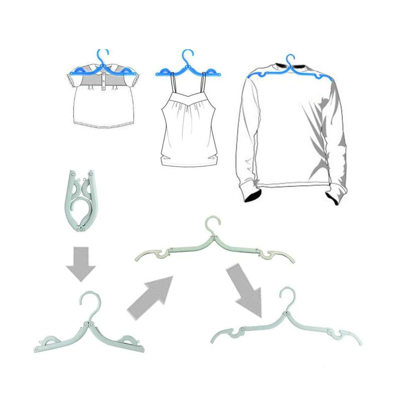 Multifunctionele Opvouwbare Klerenhangers