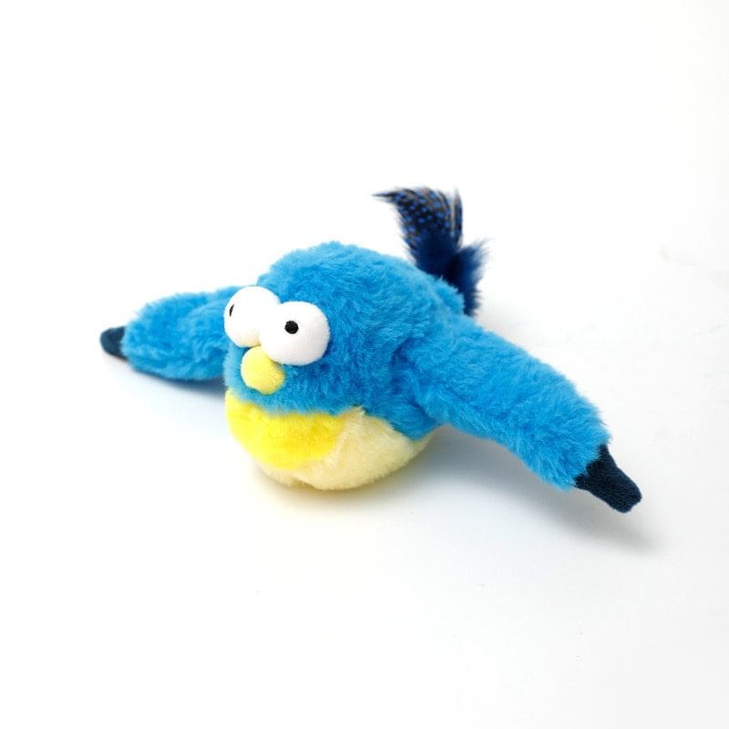 Flappend vogel-kattenspeeltje – USB-oplaadbaar en bewegingsgeactiveerd tjilpend vogeltje