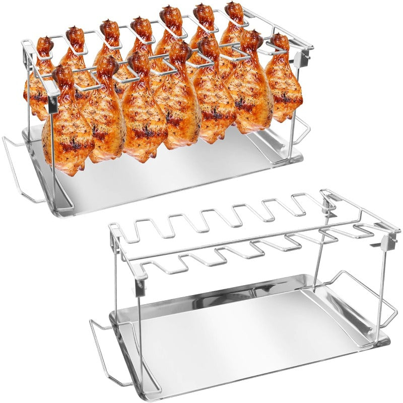 Roestvrijstalen BBQ-rek voor kippenbouten