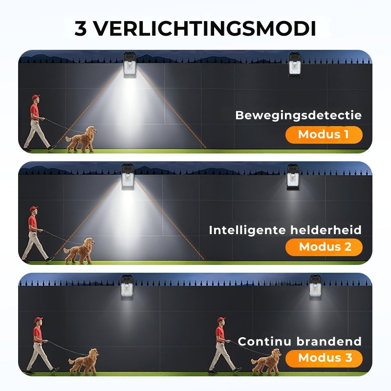 Solar Buitenlamp met Klem en Bewegingssensor