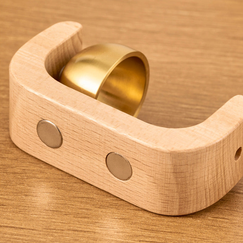 Magnetische houten windgong-deurbel