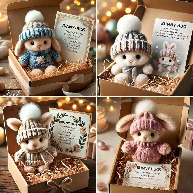 π Paasactie Handgemaakte Mini Konijnen Knuffeltjes