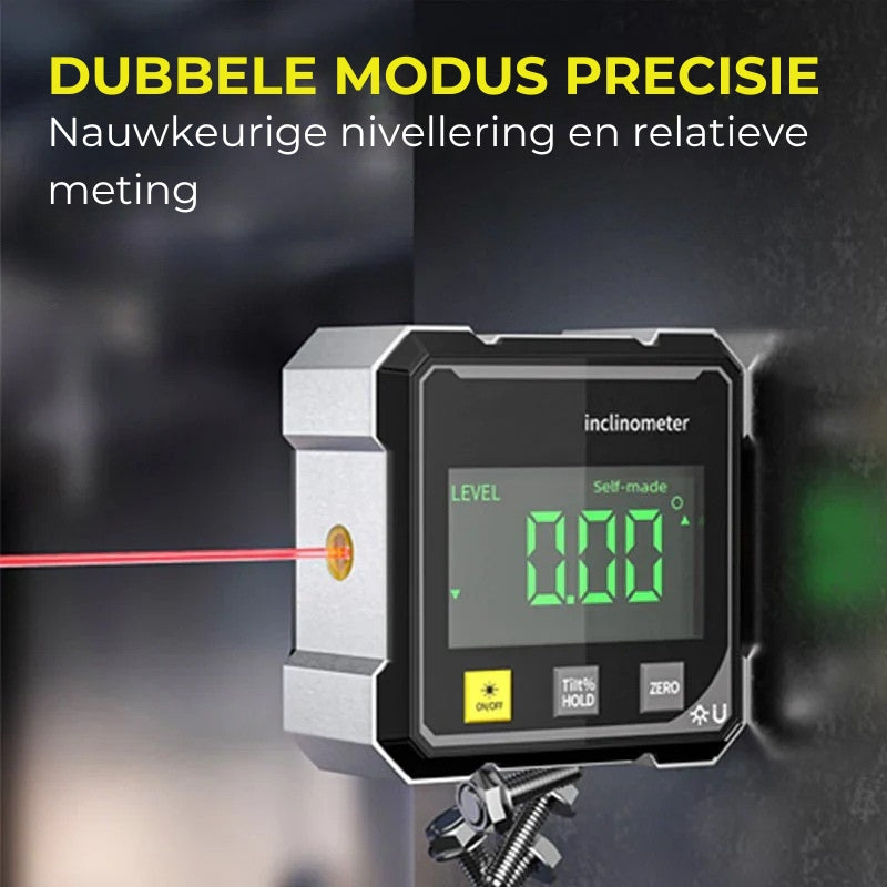 🔥4-Zijdige Magnetische Digitale Hoekmeter met Laser