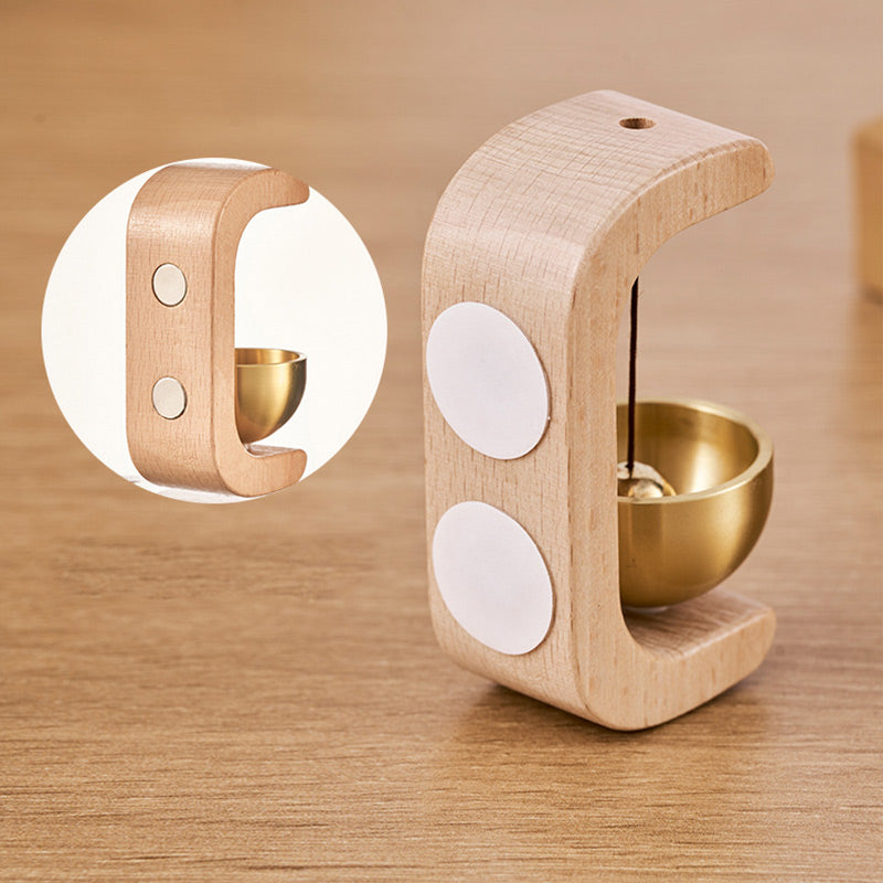 Magnetische houten windgong-deurbel