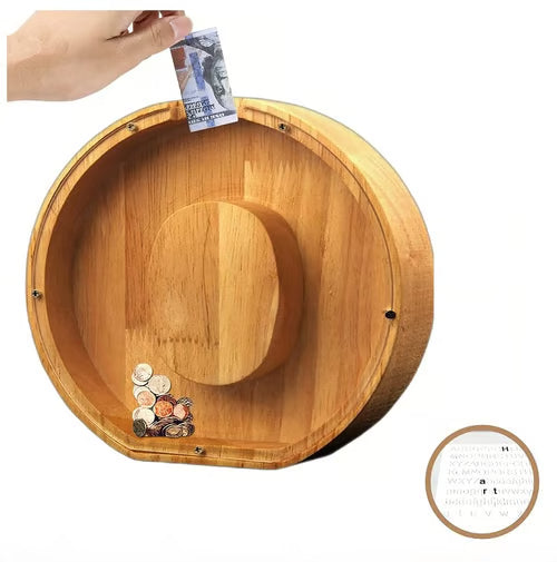 Spaarbank Letter - houten Cadeau voor Kinderen