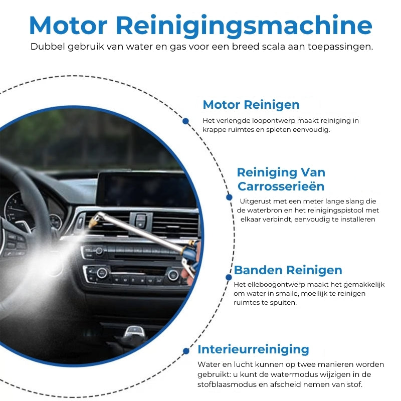 Perslucht Pistool met Watertoevoer