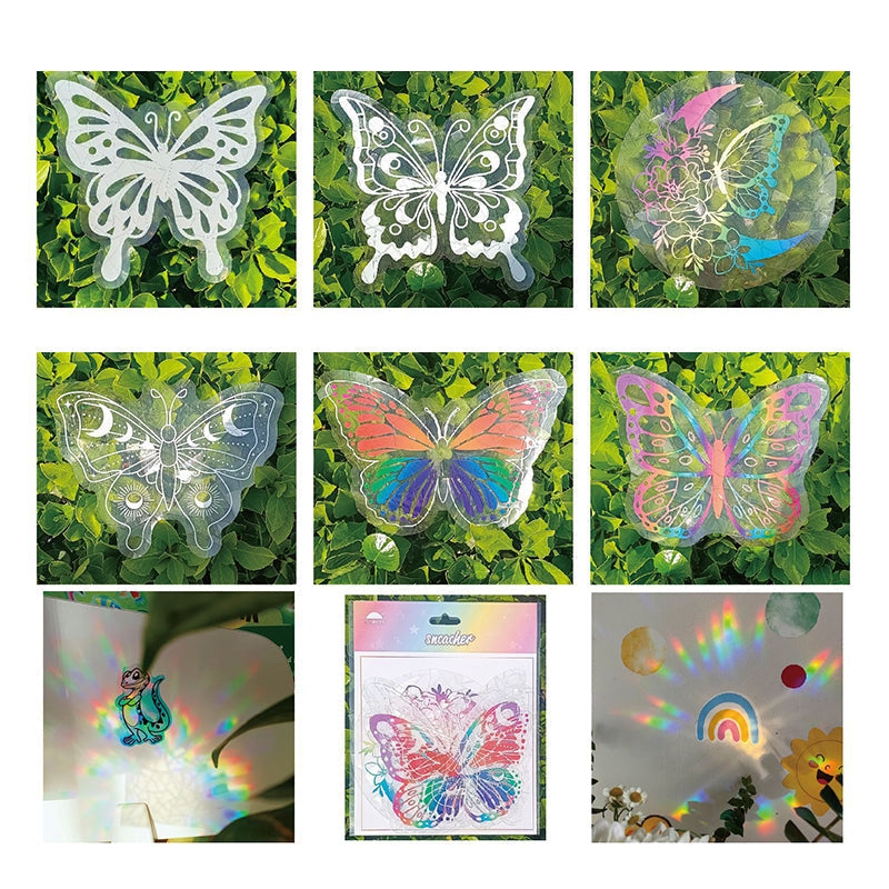 🌈 Zonabsorberende Raamstickers - 6st