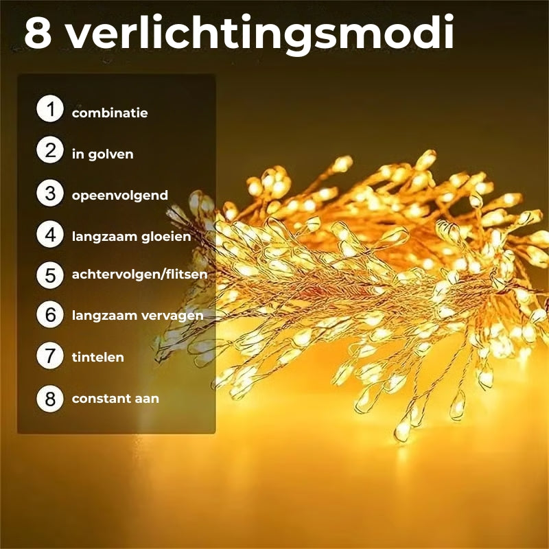 Koperdraad vuurwerk verlichting