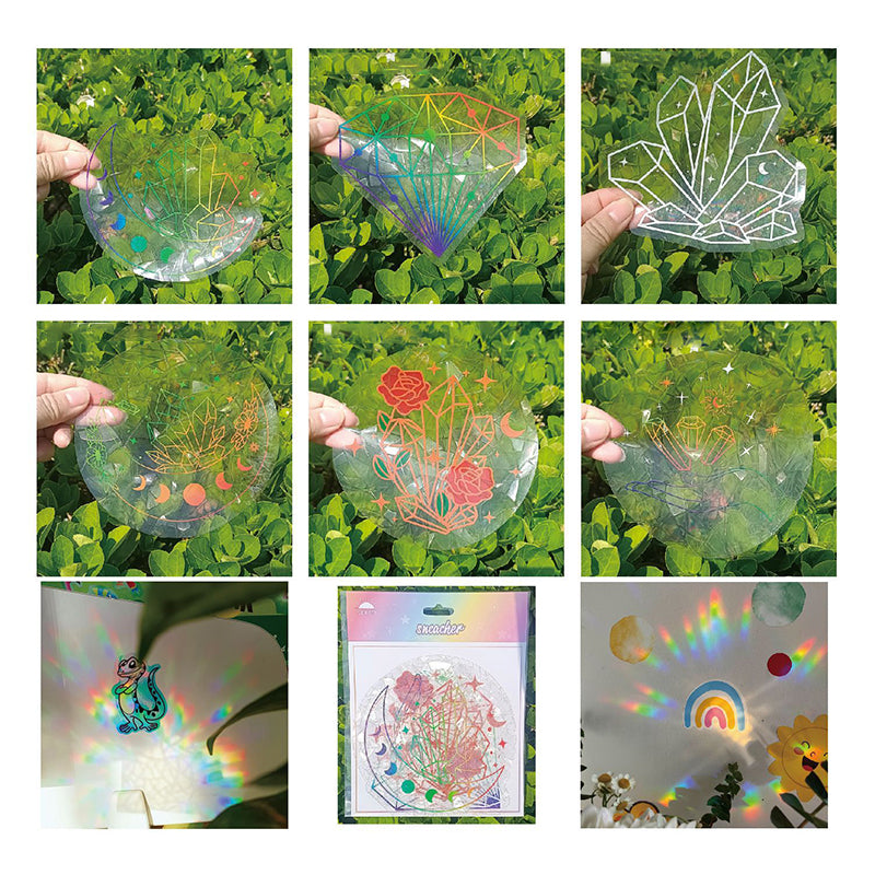 🌈 Zonabsorberende Raamstickers - 6st