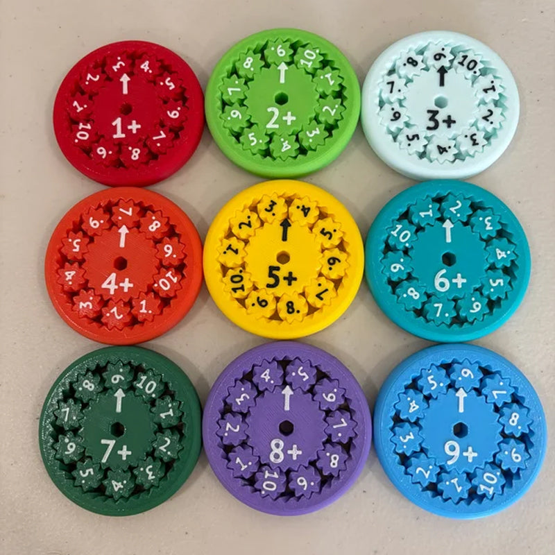 Rekenoefening Fidget Spinner (Sets van 9 stuks)