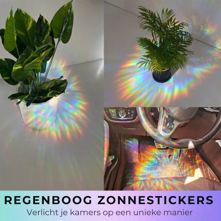 🌈 Zonabsorberende Raamstickers - 6st