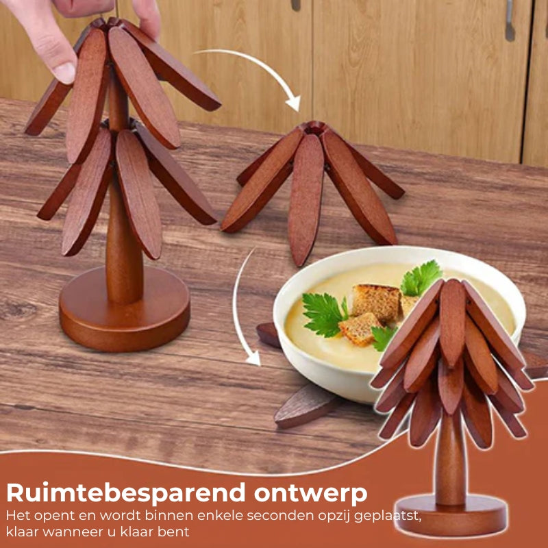 Houten handgemaakte hoogwaardige hittebestendige onderzetters