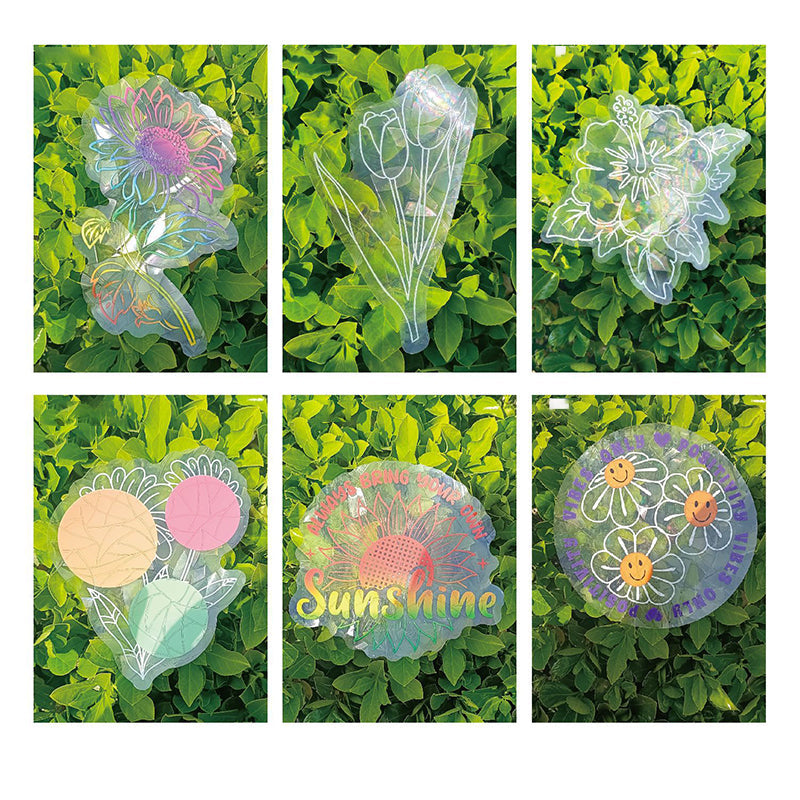 🌈 Zonabsorberende Raamstickers - 6st