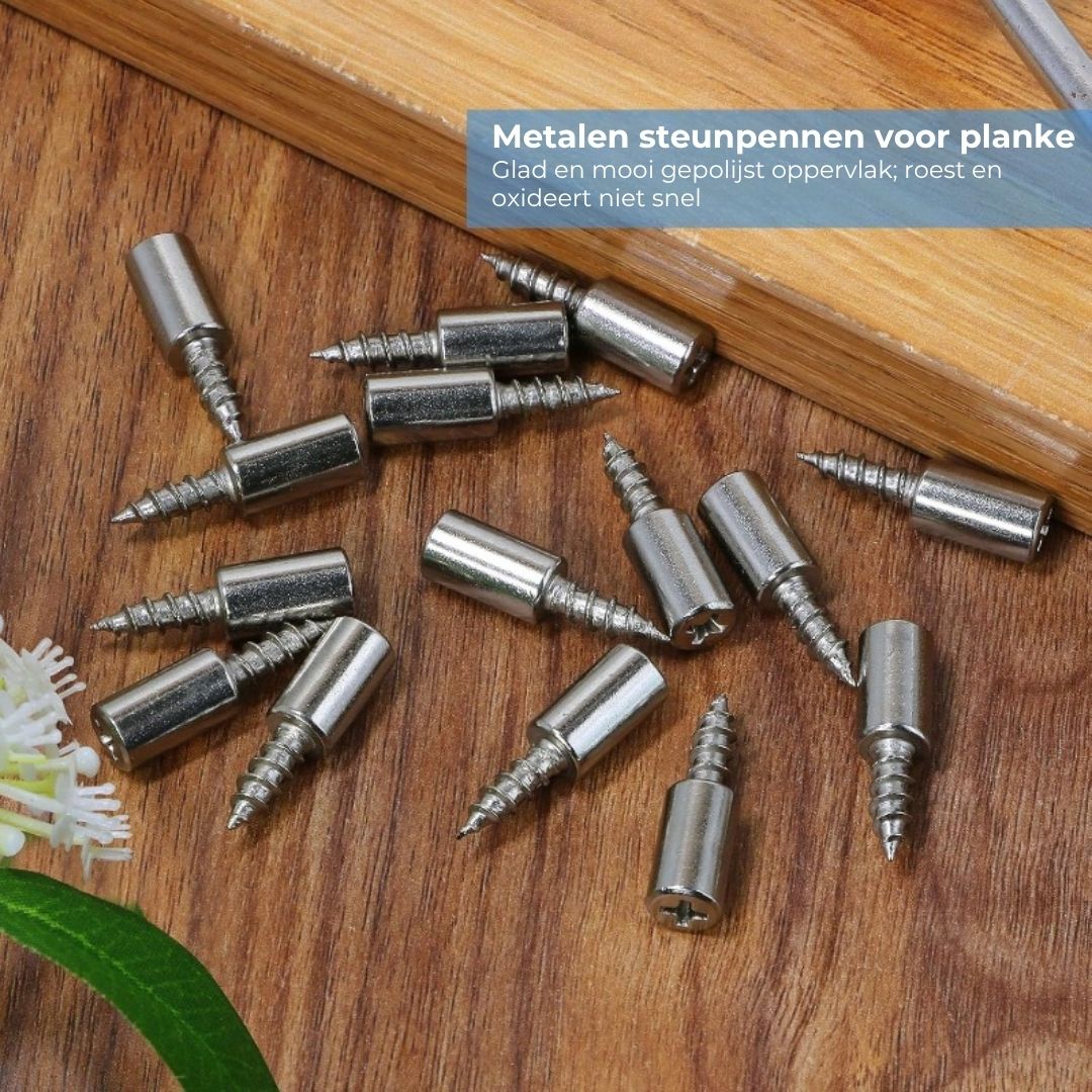 Inschroefbare Plankpennen met Beschermhoes - 40 Stuks