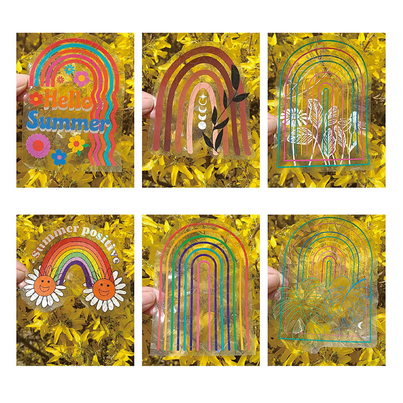 🌈 Zonabsorberende Raamstickers - 6st