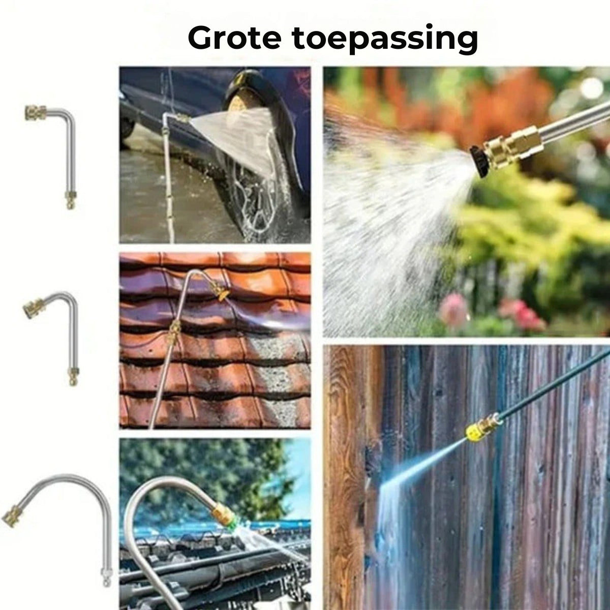Hogedruk Reinigingsset voor hoge plekken