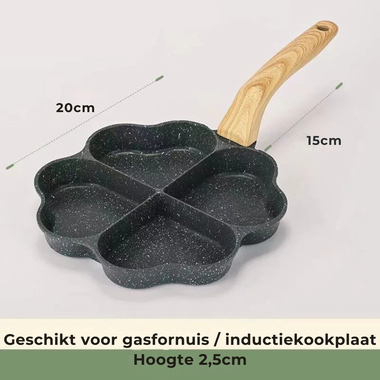 Anti-aanbak 4-in-1 Gevormde Koekenpan