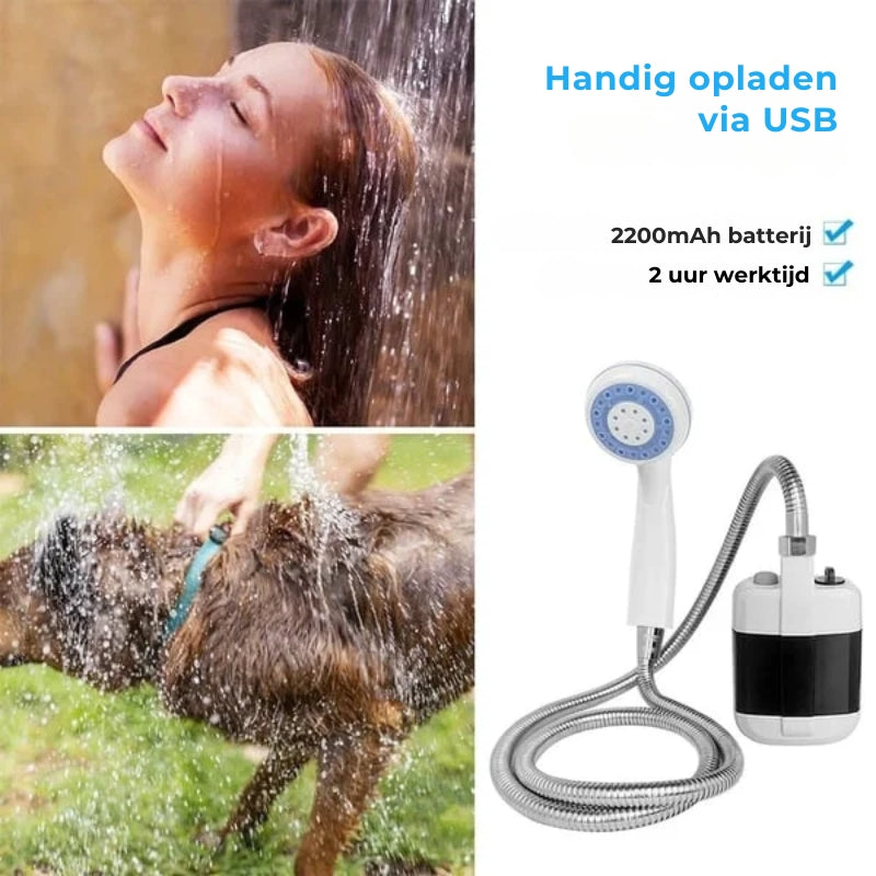 Draagbare Kampeerdouche
