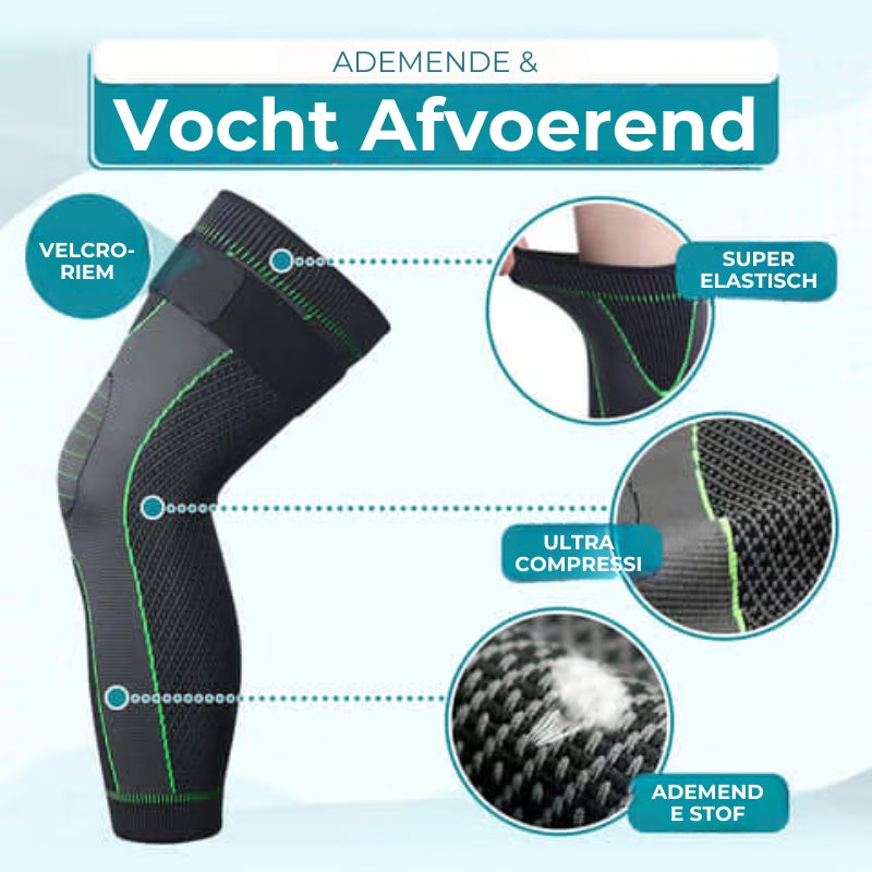 Lange kniecompressiemouw