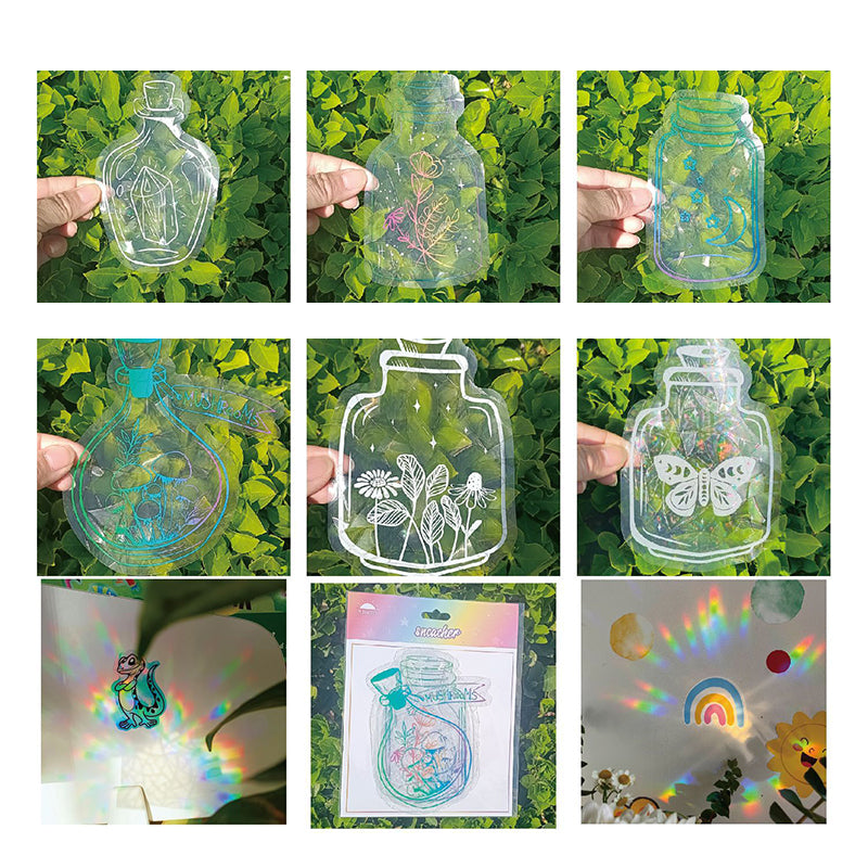 🌈 Zonabsorberende Raamstickers - 6st