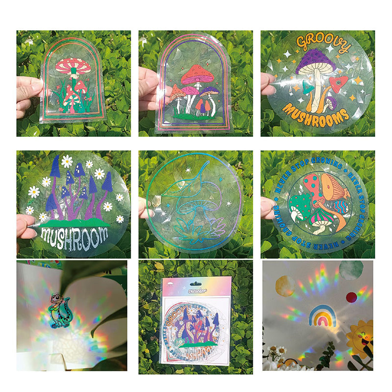 🌈 Zonabsorberende Raamstickers - 6st