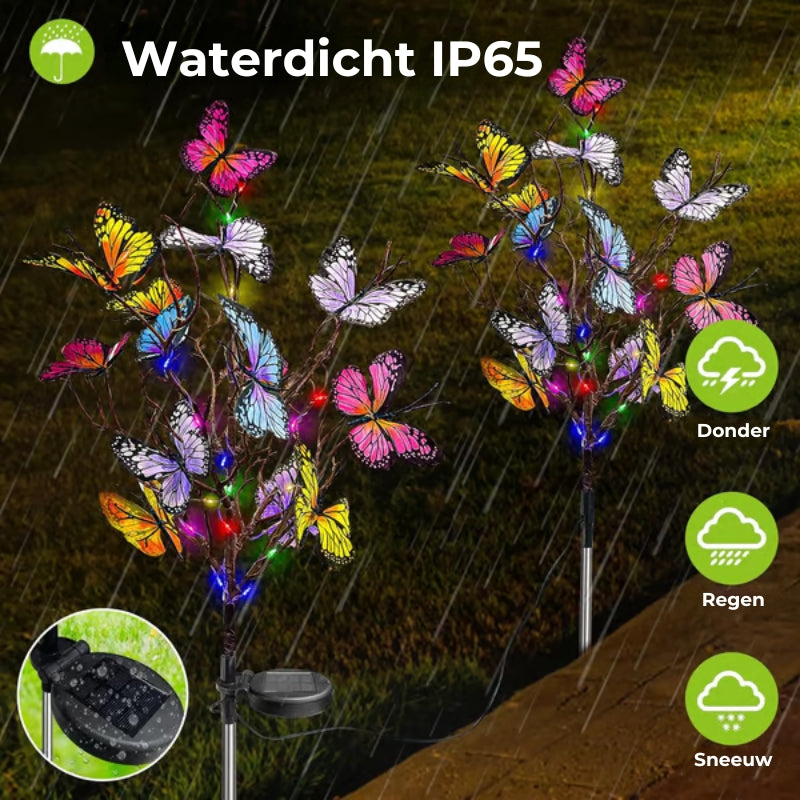 🦋 Zonne-Energie Vlinderlampen