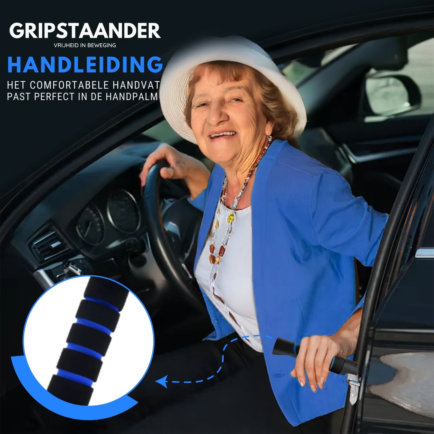 GRIPSTAANDER™ 2.0 | HANDGREEP VOOR IN DE AUTO