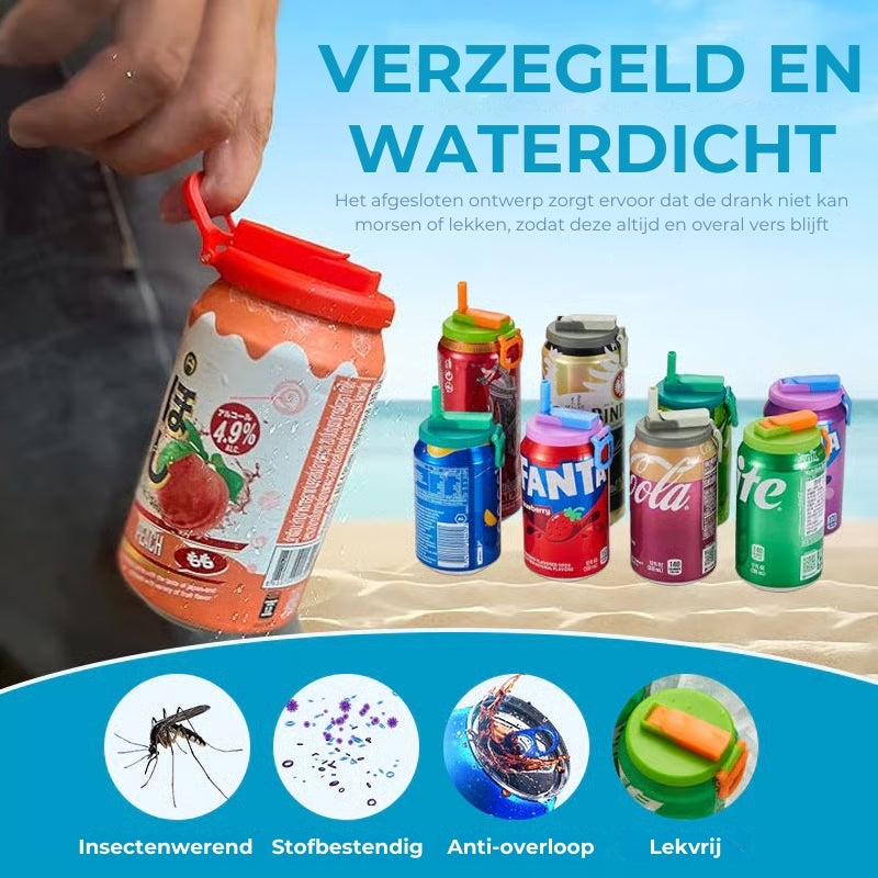 Verzegelde Frisdrankblikjes Deksels
