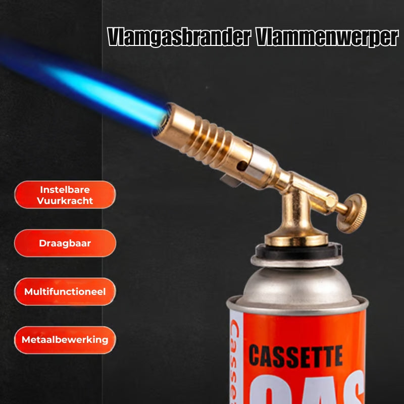 Draagbare koperen gasbrander
