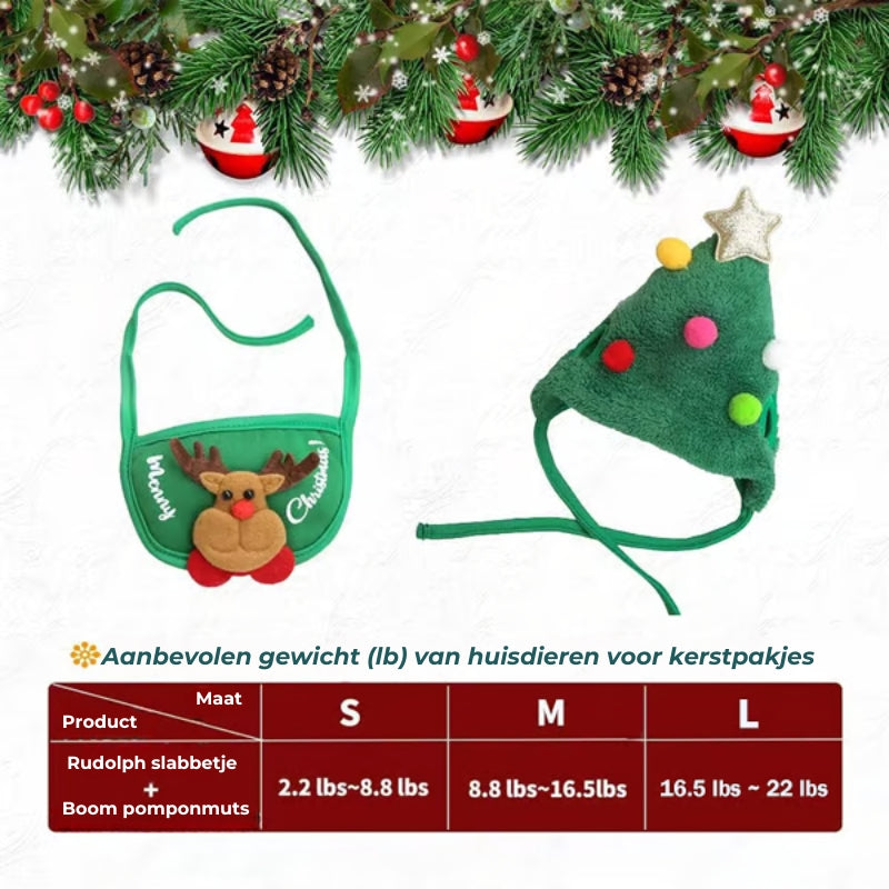 Schattige Hond Kerstkostuum (meerdere maten beschikbaar)