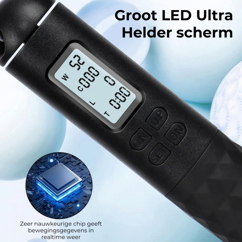 Springtouw met Teller, Draadloos Springtouw, Slim Verzwaard Springtouw