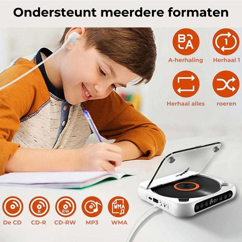 Draagbare cd-speler met Bluetooth
