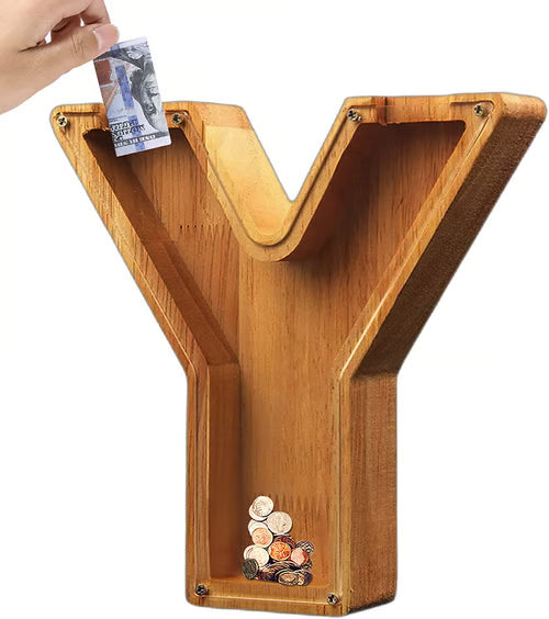 Spaarbank Letter - houten Cadeau voor Kinderen