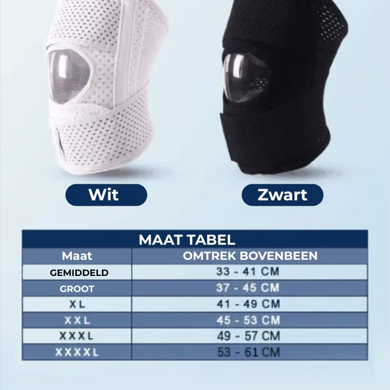 Meniscus ademende kniebeschermers