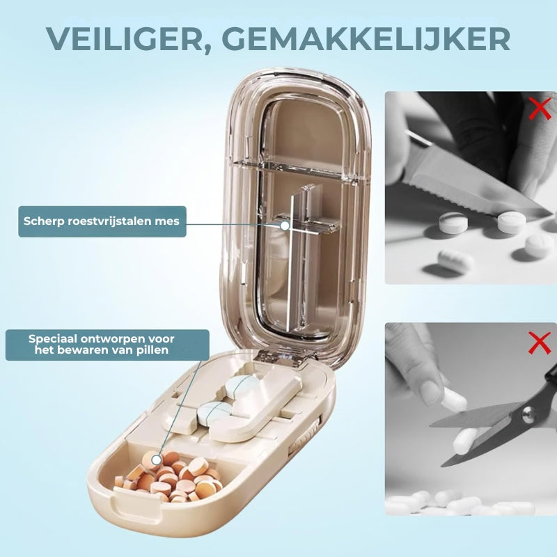 Draagbare Pillensnijder