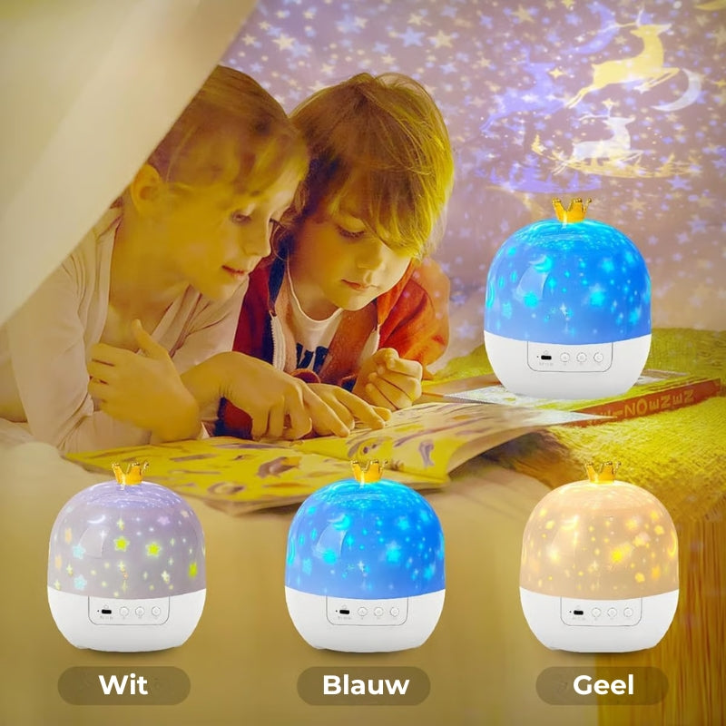 ⭐Projector-Nachtlampje Voor Kinderen 15 Sets Films🌙Type-C opladen🔋