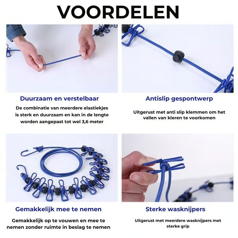 Opvouwbare Waslijn