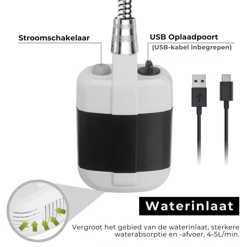 Draagbare Kampeerdouche