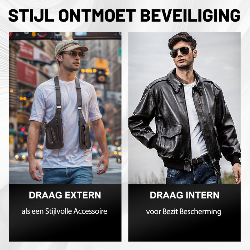 Stijlvolle Anti-Diefstal Schoudertas Voor Mannen