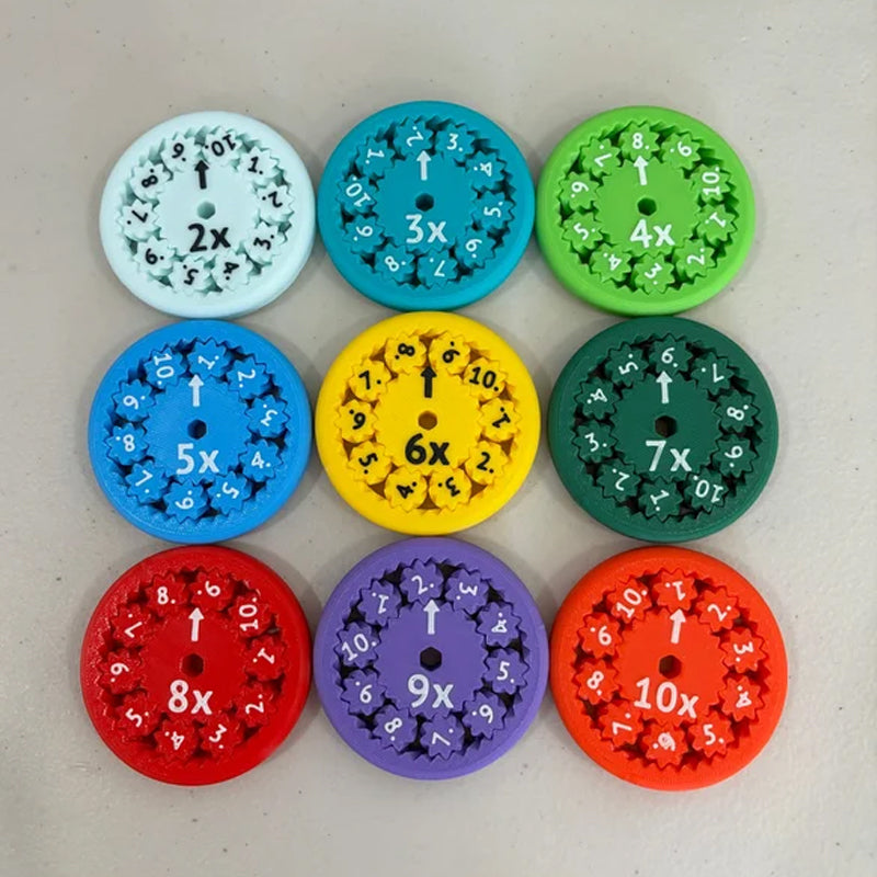 Rekenoefening Fidget Spinner (Sets van 9 stuks)