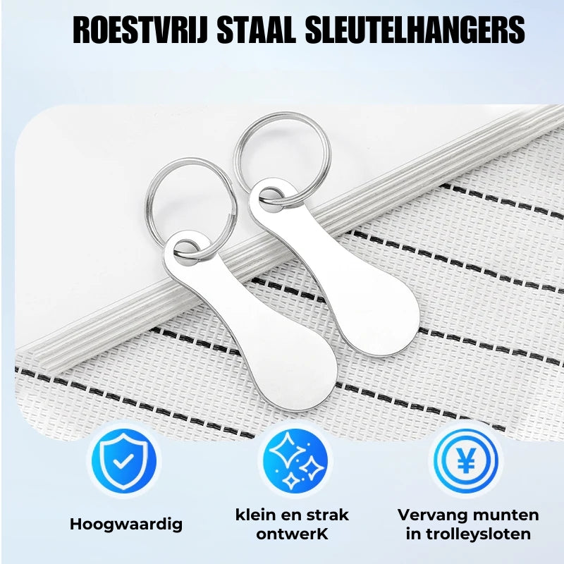 Winkelwagen-Token Sleutelhanger