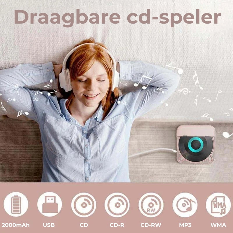 Draagbare cd-speler met Bluetooth