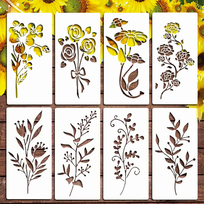 🌸 Bloemen Schilderdecoratie Set