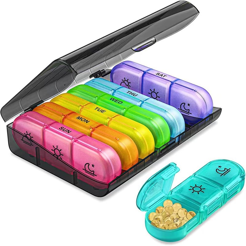 Draagbare Pillenorganizer, 7 dagen pillendoos