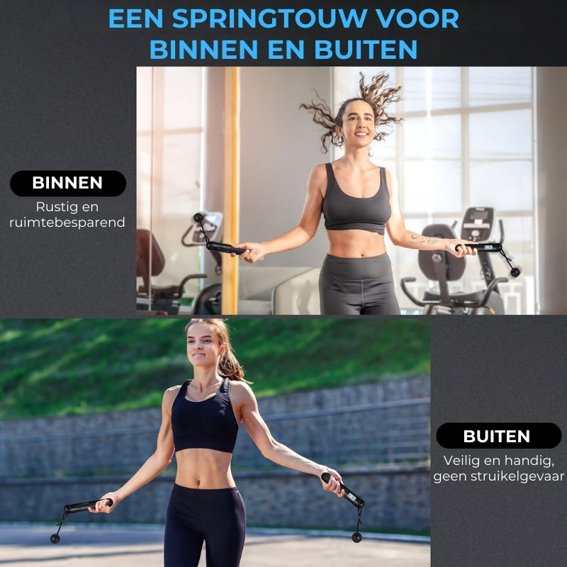 Springtouw met Teller, Draadloos Springtouw, Slim Verzwaard Springtouw