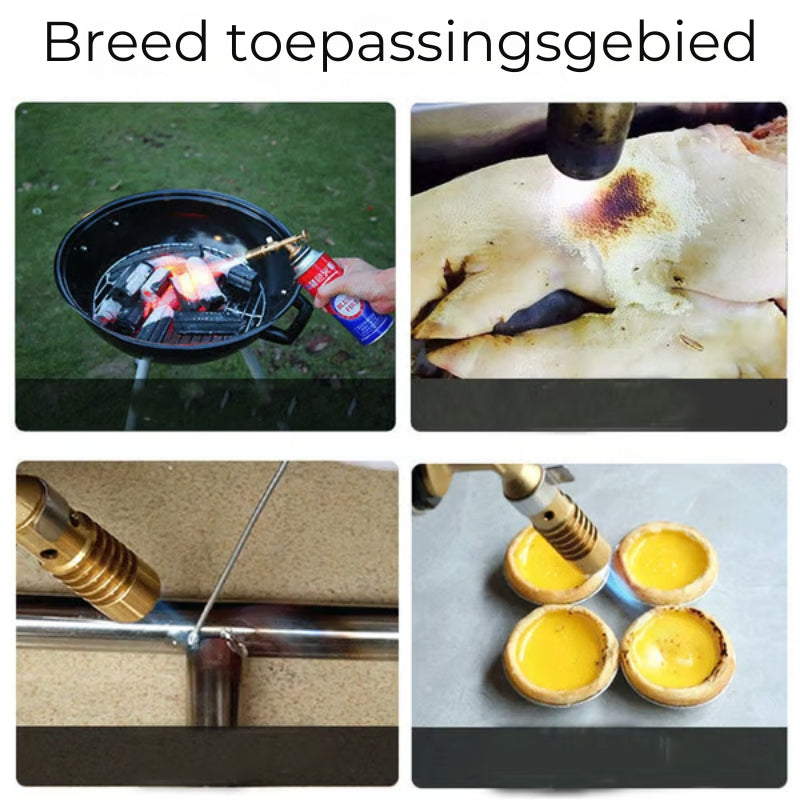 Draagbare koperen gasbrander