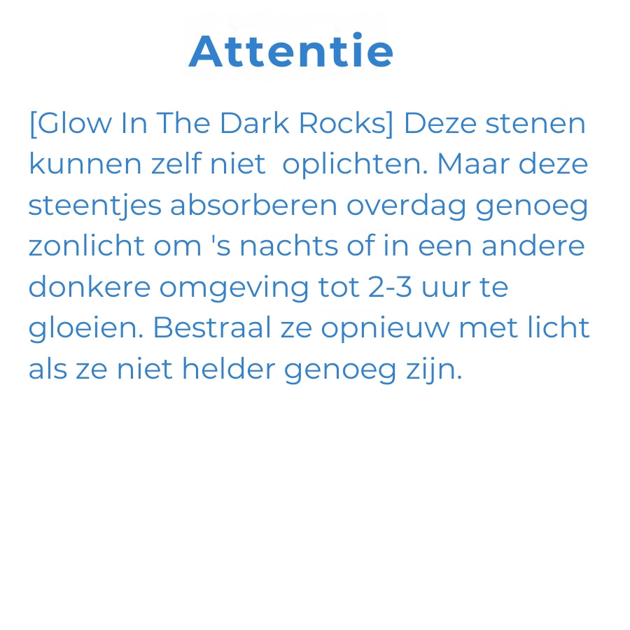 Glow in the Dark Kiezels - 25/50/100/500st