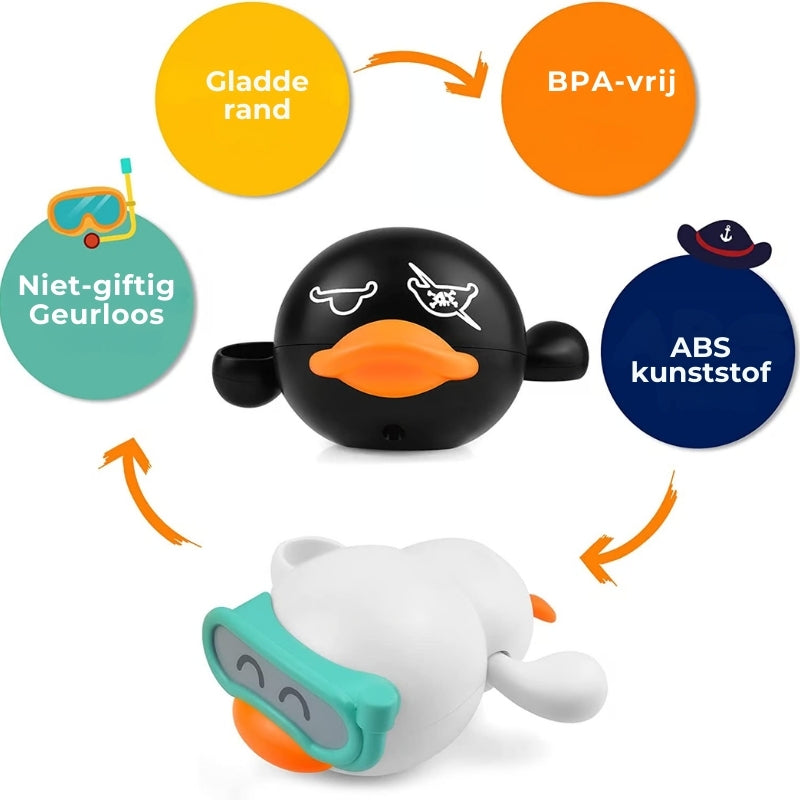 Baby Badspeeltje Zwemmende Eendjes (set van 3)