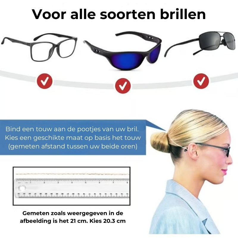 Verstelbaar Antislipkoord voor Brillen
