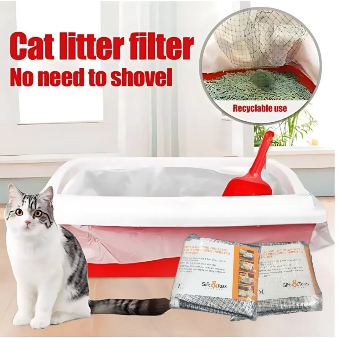 Herbruikbare Kattenbak Filter - Voor Het Reinigen Van Kattenbakken
